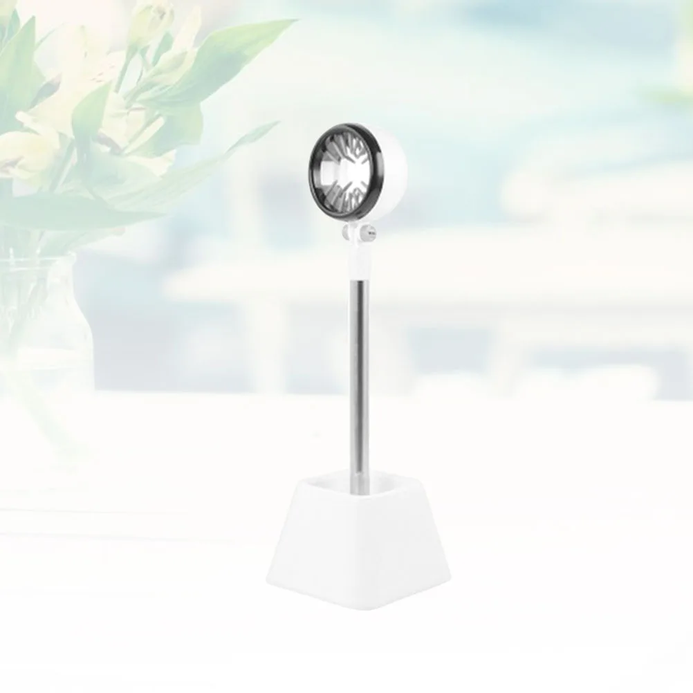 

Pet Hair Dryer Stand 180 Degrees Rotation Hands Free Organizer White Compact Durable Stable Base Save Time