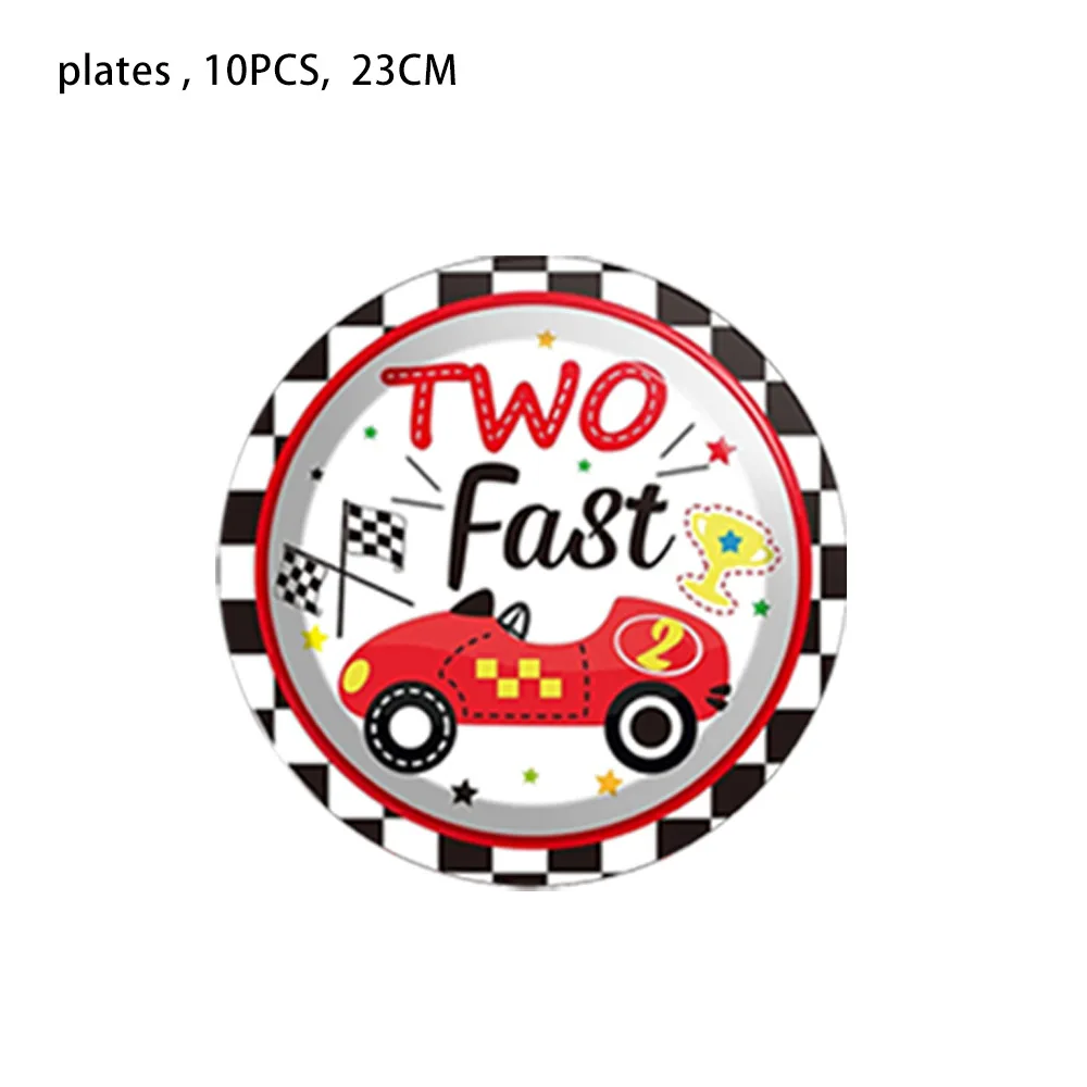 Sports car racing car theme kidsren's birthday party supplies tableware paper plates paper cups paper towels tablecloth decor...