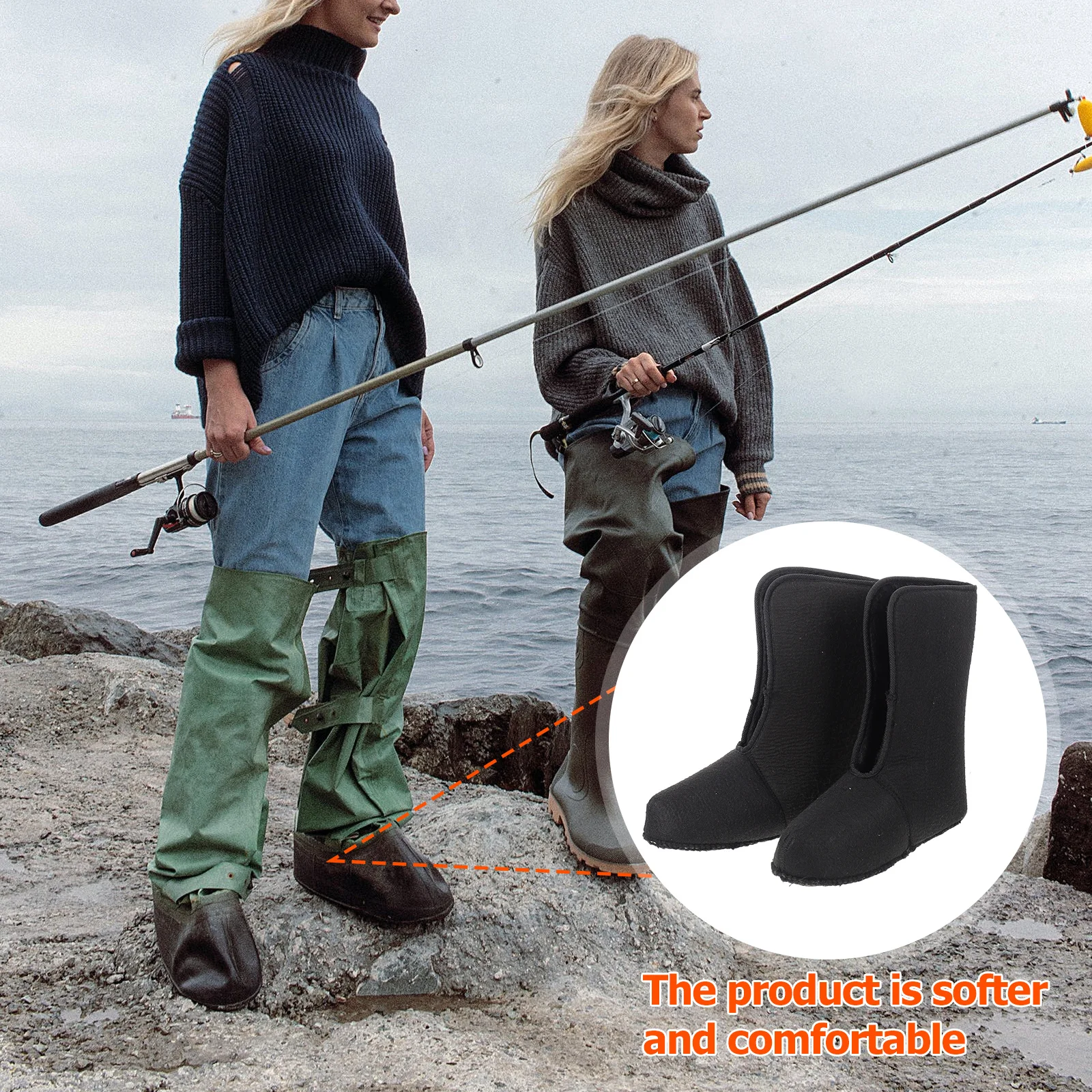 

1Pair Warm Keep Winter Boots Lining Comfortable Shoes Inner Cover Hunting Fishing Boot Liner Lightweight Warmth