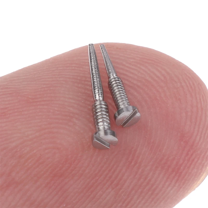 100Pcs Glasses Spring Hinge Screws Optical Eyewear Accessories Pointed End Self Aligning Screw Repair Supplies【Homeclub】