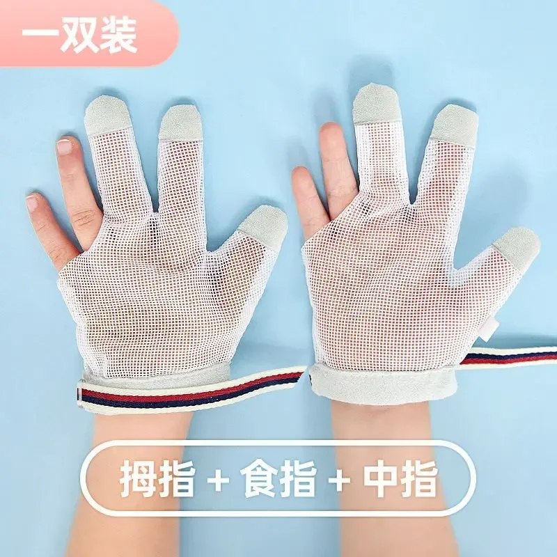 Anti Biting Eat Hand Protection Gloves, Evitar que o bebê dos dedos, Ajuda a parar de chupar as unhas, terno inofensivo, infantil, 1 par