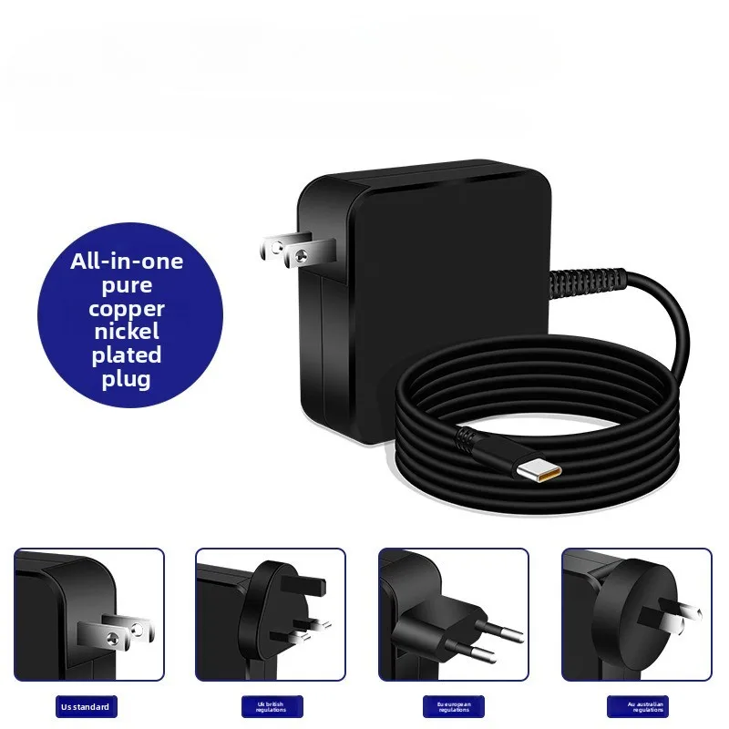 3C Certified 65W 20V 3.25A Suitable for Macbook ASUS Lenovo Xiaomi 65W Type-C Laptop Notebook Power Adapter PD Fast Charging