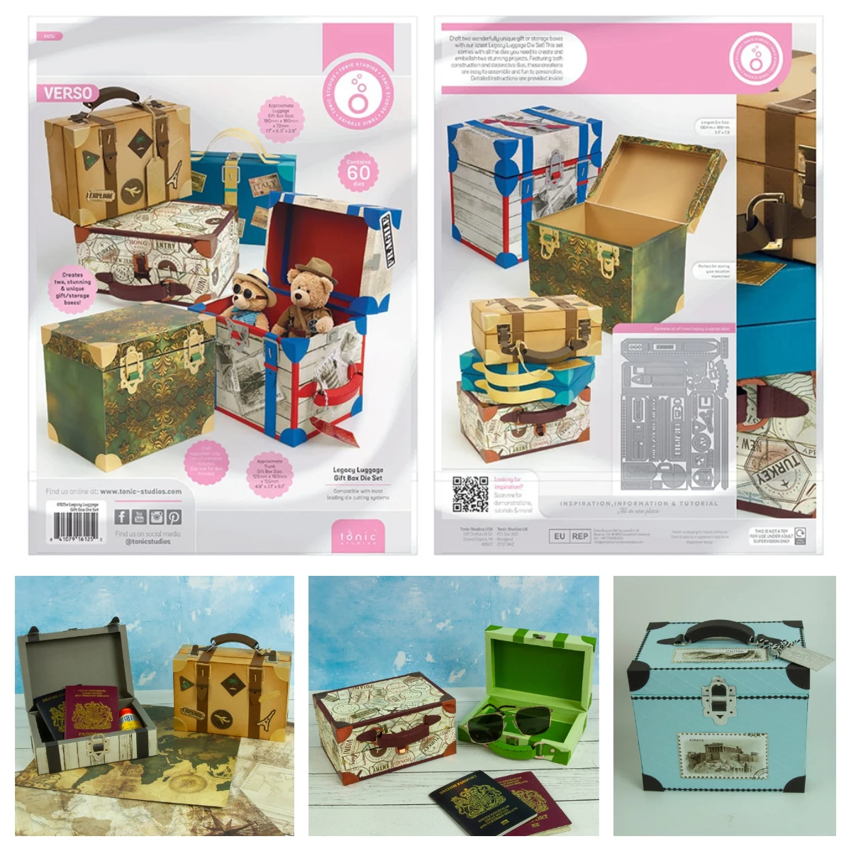 Troqueles de corte de metal Legacy Luggage Showcase Box para DIY, álbumes de recortes, recuerdos y objetos de colección, plantilla de grabado artesanal 2026 Nuevo
