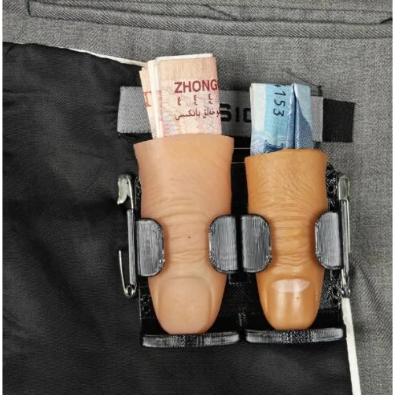 Multi-Slot Thumb Tip Holder 2-Slot Stage Magic Accessories Magic Tricks Magician  Vanishing Objects Producing Goldfish Illusions
