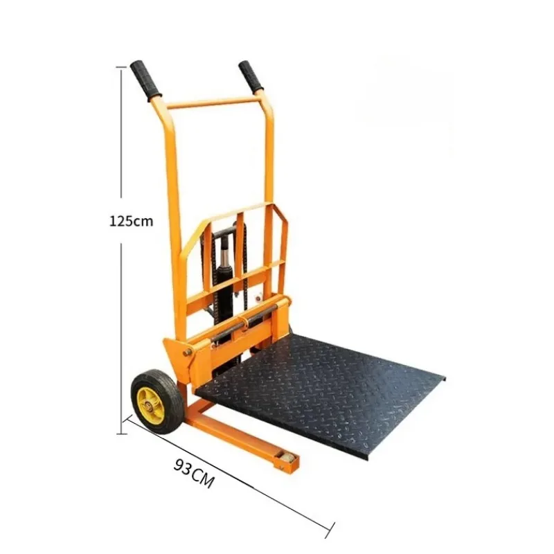 for 200kg Manual Hydraulic Forklift Mini Stacker Lightweight Household Loading Unloading Lifting Truck