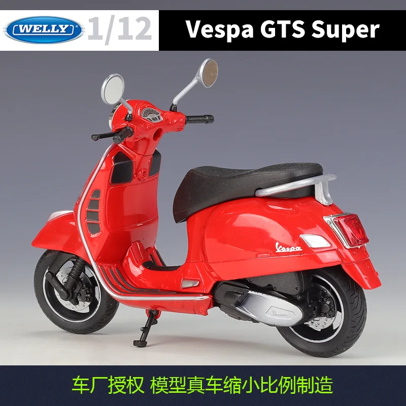 WELLY 1:12 2020 Vespa GTS Super 300 - Italian Urban Scooter Alloy