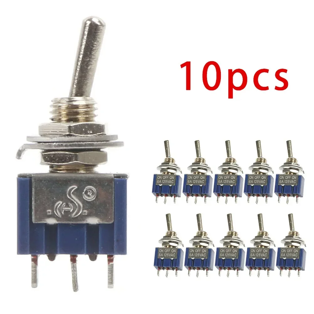 Parts Replacement Toggle Switch Useful MTS-103 SPDT ON-OFF-ON 100% Brand New 10PCS 12V/ 110V/ 220V 3-Position 6mm