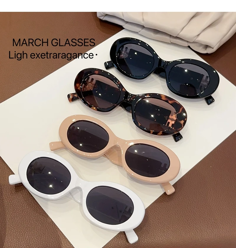 Small Frame Cat Eye Sunglasses Women Oval Sun Glasses Polycarbonate UV400 Gafas De Sol Vintage Para Mujer 2025 Fashion Eyewear