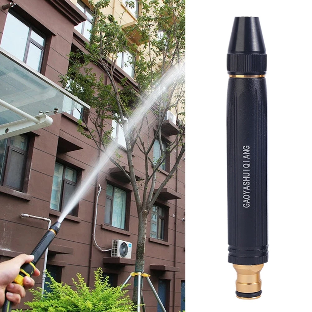 High Pressure Water Gun Mini Plastic Jet Washer Wand Adjustable Watering Pattern Quick Connect for Gardening Watering Car Washer