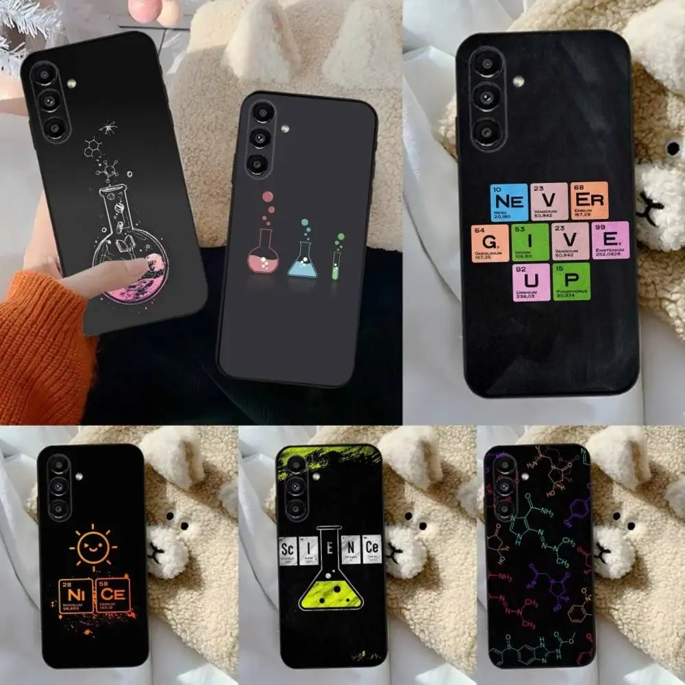 

Science Chemistry Phone Case For Samsung S24,23,22,30,21,10,9,Ultra,Plus,Lite,FE,5G Black Soft Case