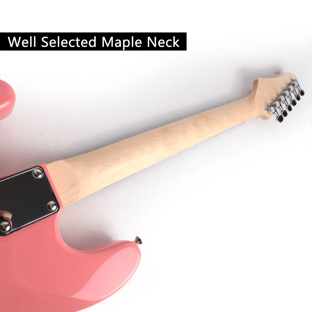 High quality  Pink Rock electric guitar electricas electro electrique guitare guiter guitarra gitar