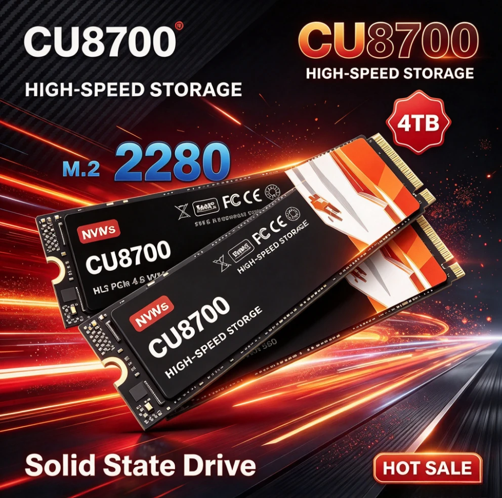 Portable Internal Solid State Drive CU8700 NVMe M.2 2280 SSD 500GB 1TB 2TB 4TB 3500MB/s High Speed Read For Desktop Laptop PC