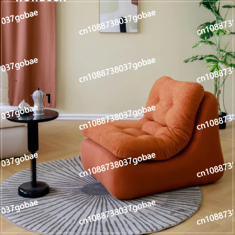 L'm'm Small Waist Lazy Sofa Small Apartment Living Room Balcony Single Sofa Reclining Combination Tofu Block