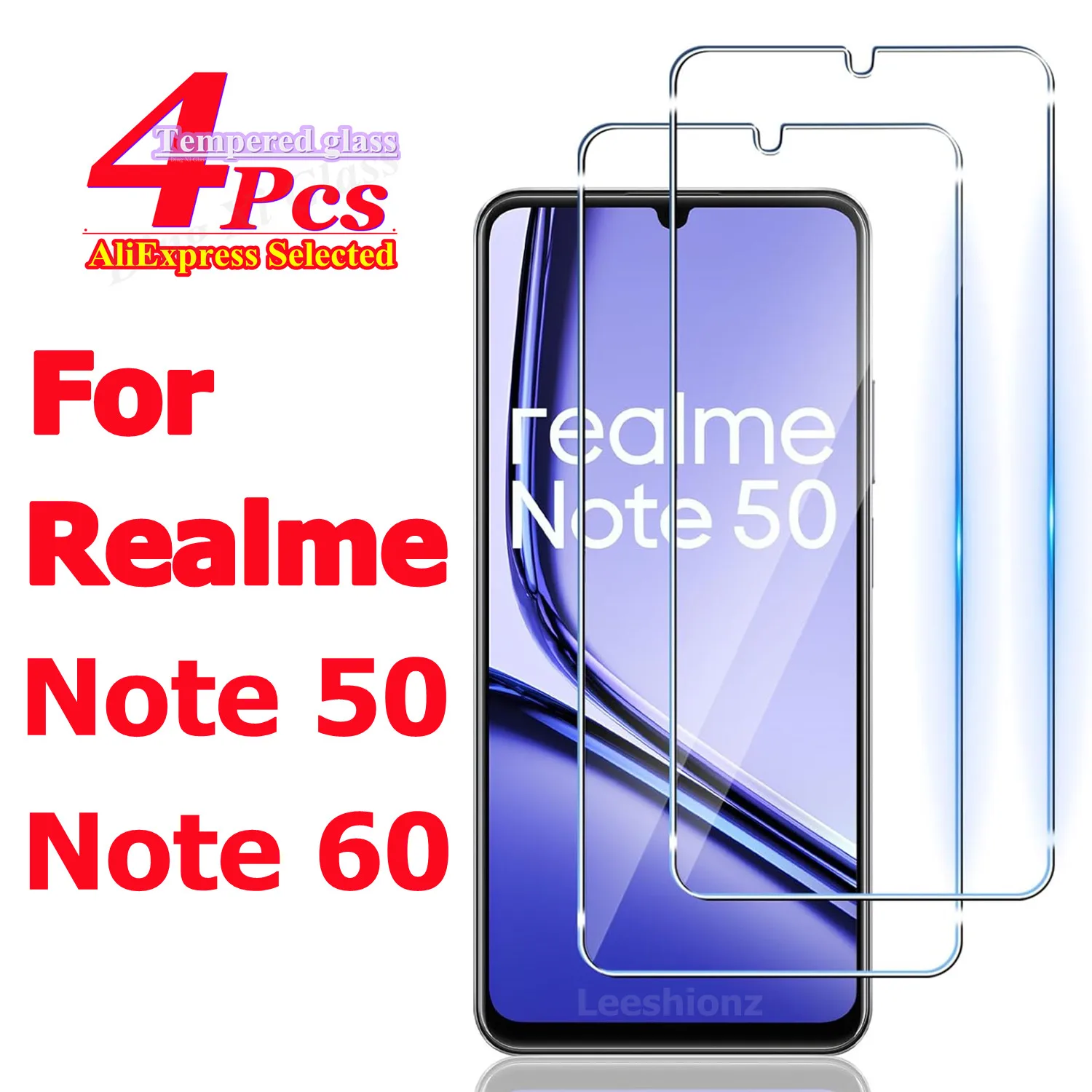 For Realme Note 50 Tempered Glass Film For Realme Note 60 Screen Protector GlassFilm