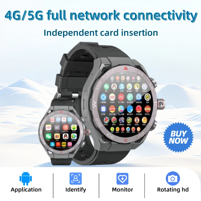

VP900 4G Android Smartwatch: Camera for Video Calls, AMOLED Display, GPS, and Waterproof Fitness Tracking