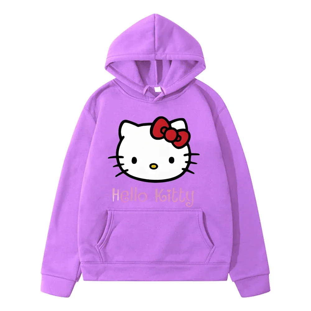 hello kitty clothes Print hoodies Fleece sweatshirt boys pullover y2k sudadera anime hoodie Kawaii jacket kids clothes girls