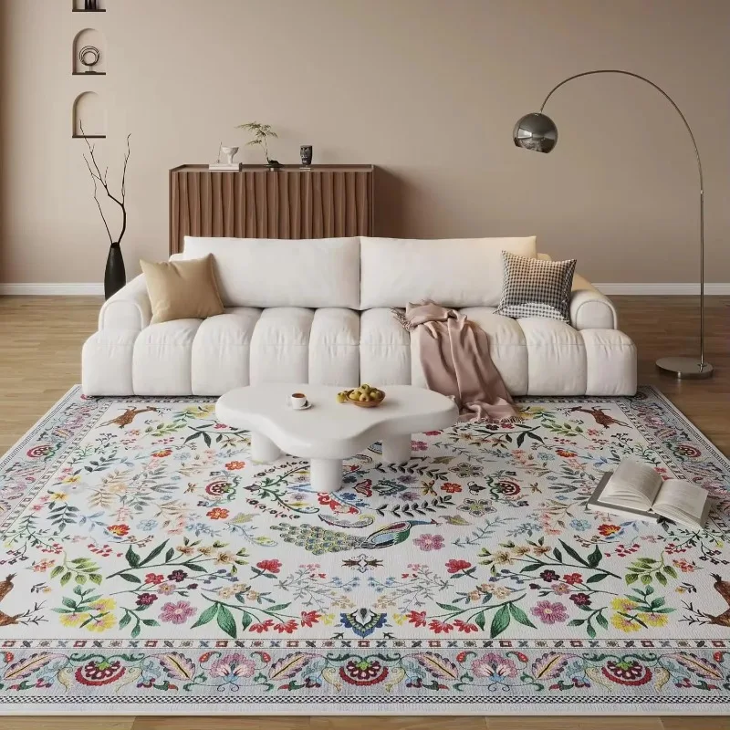 【2026】Bohemian European Carpet, Anti-slip Floor Mat For The Living Room, Machine-washable Decorative Soft And Easy To Clean Rug
