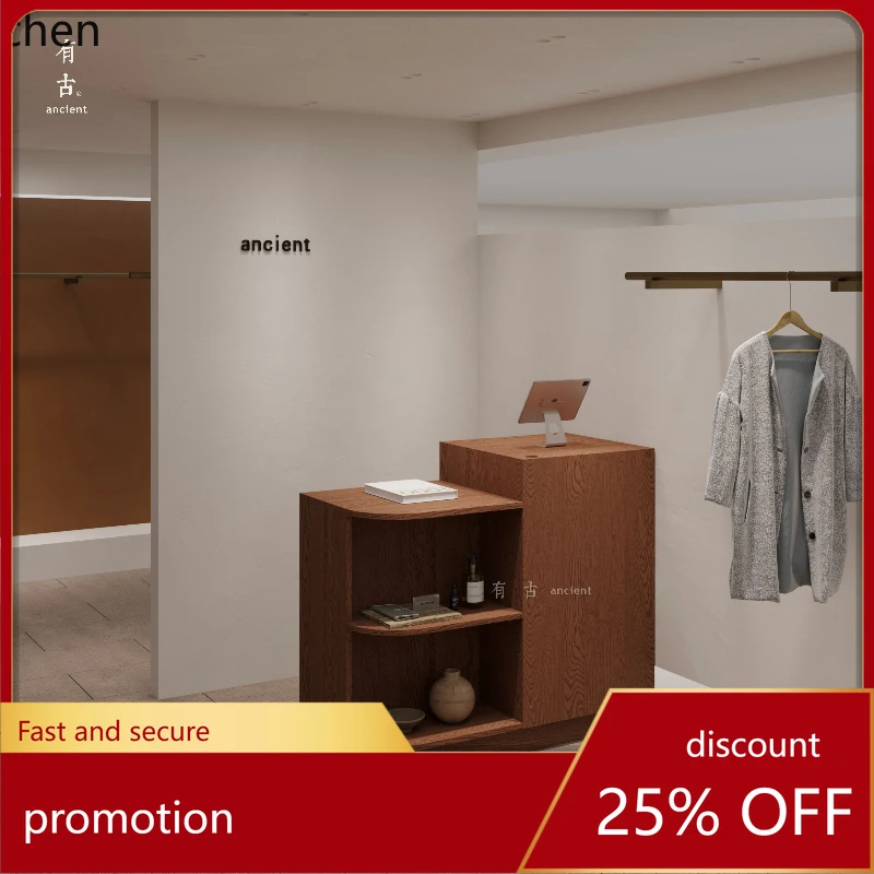 

HT clothing store simple cashier reception desk women's clothing store small bar collection information desk customization