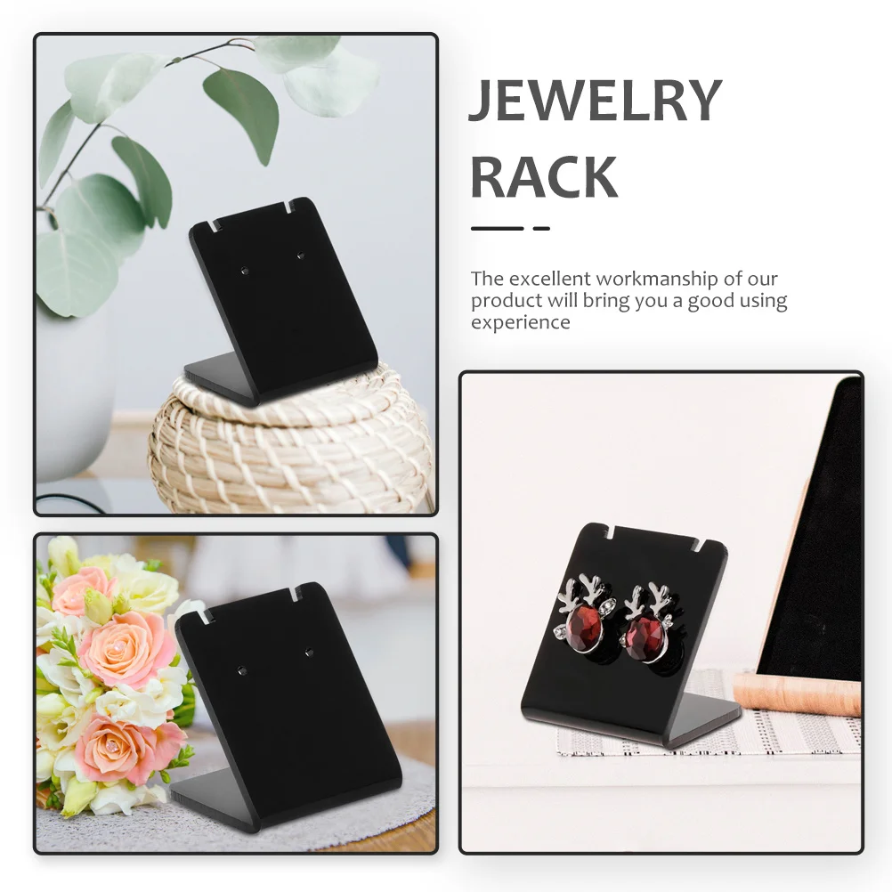 10Pcs Earring Display Rack Acrylic Jewelry Stand Durable Necklace Holder Versatile Home Decorative Organizer Jewelry Holder