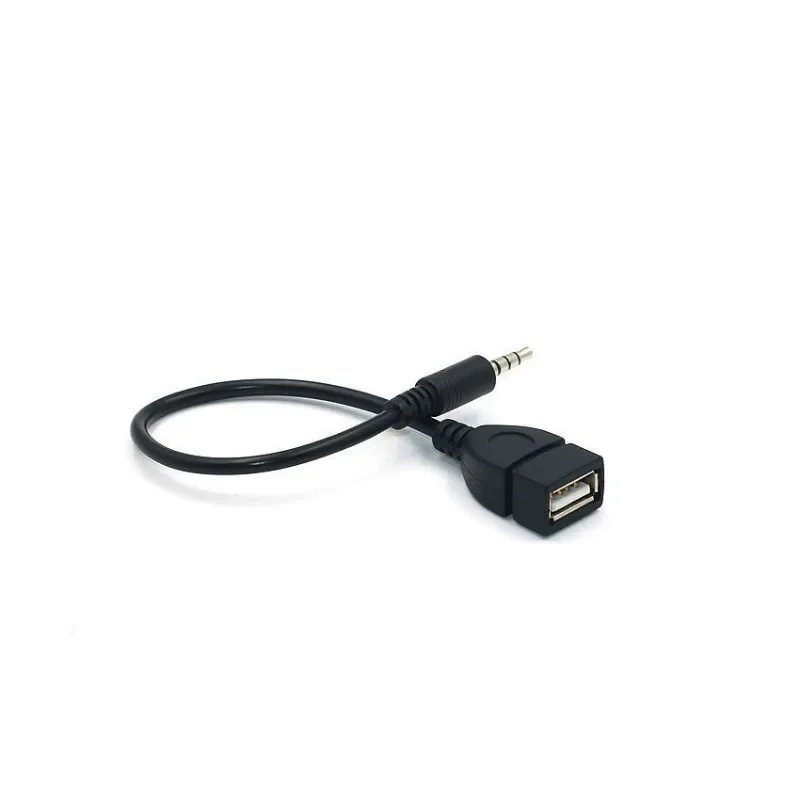 Jack 3.5 AUX Audio Plug To USB 2.0 Converter Aux Cable Cord For Car MP3 Speaker U Disk USB flash drive OTG Converter Adapter