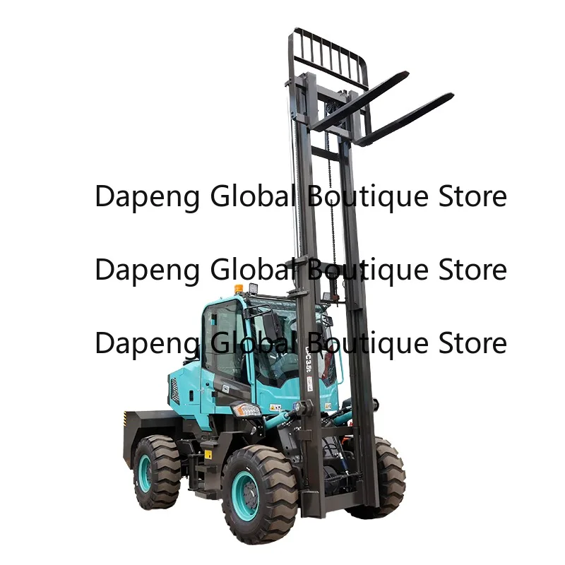 Hot Sale 4x4 Off Road Forklift Mini Dies-el Articulated Handling Equipment for Farm Rough Terrain Forklift for Sale