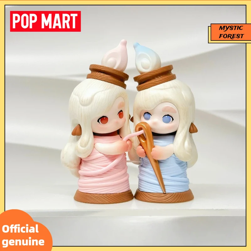 Authentic POP MART CHAKA Stitch By Stitch Series Figure Trendy Blind Box Toy Desktop Ornament Collectible Home Decor Model Gifts
