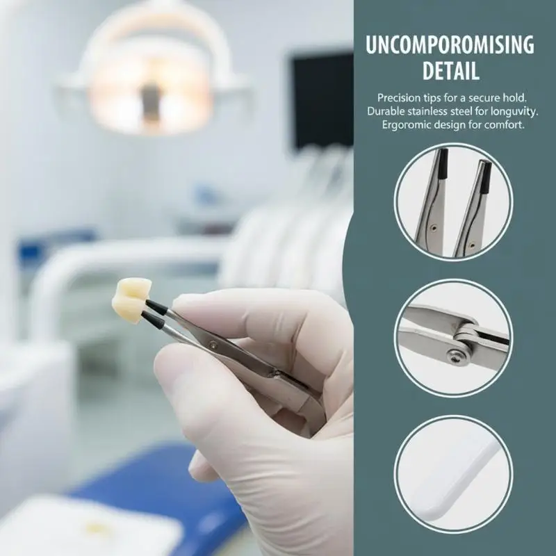 Six-tooth Clip Dental Veneer Inlay Crown Denture Holder Convenient Removable Artificial Teeth Support