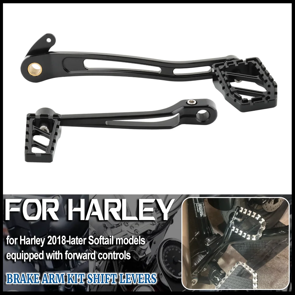 مكافحة الشغب MX الفرامل رافعة الذراع الوتد دواسة عدة رافعة تحول شيفتر الوتد ل هارلي سوفتيل منخفضة رايدر S شارع فات بوب FXBB FXLR FXST 18-23