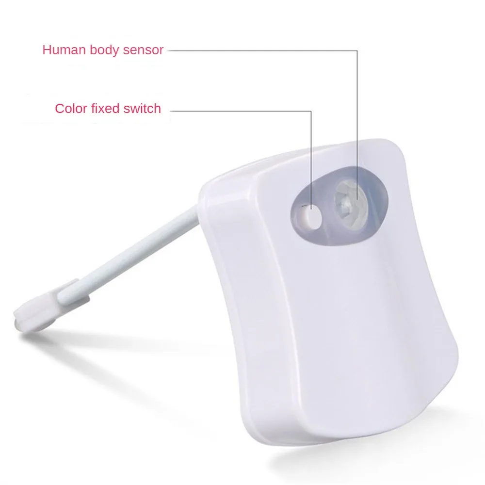 Mini Human Infrared Sensing Light LED Night Light Stick Toilet 16/8 Color Bathroom Colorful Motion Sensing Night Light