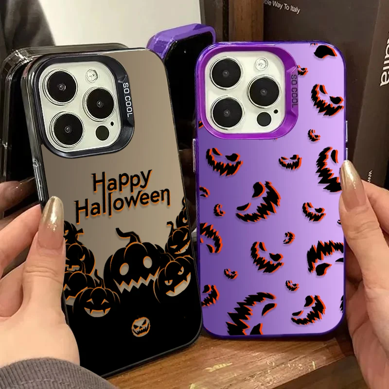 Чехол для телефона с тыквой на Хэллоуин для Samsung Galaxy A24 A33 A34 A14 A13 A23 A55 A15 A35 A25 A05 A05S 5G A54 A53 A32 A52 A52S