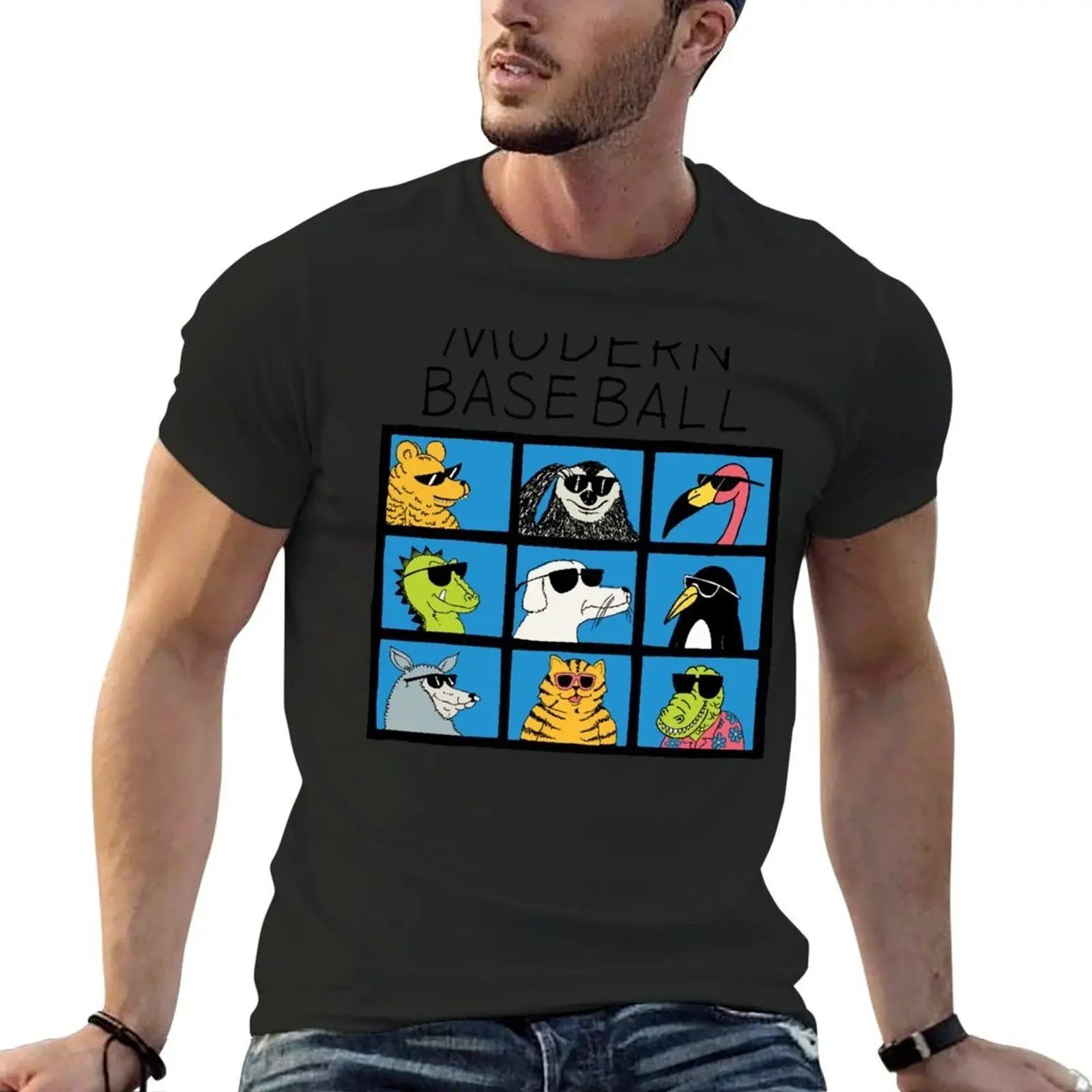 Modern Baseball - Animal Bunch T-Shirt graphics blacks plus size tops t shirts men