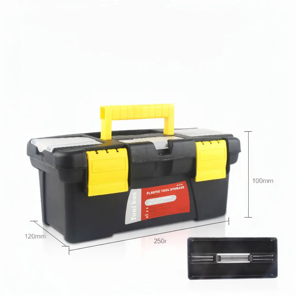 10 Inch Plastic Storage Box Dual Layer Tool Organizer Durable Case For Electrician Hardware Repair Components