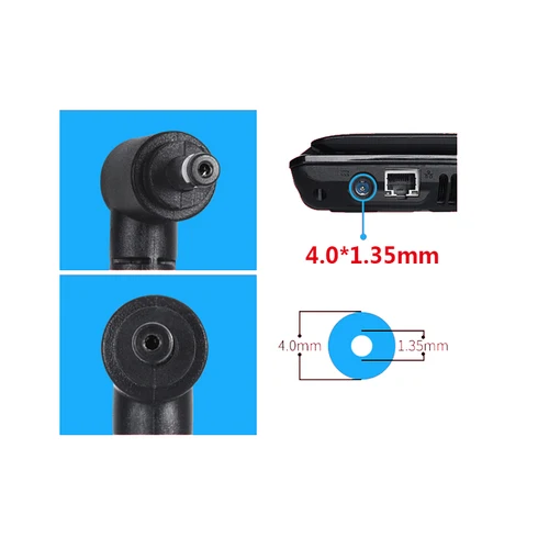 Imagen 2 del producto 19V 2.37A 45W 4,0*1,35mm adaptador de cargador de ordenador portátil ADP-45BW para Asus Zenbook UX305 UX21A UX32A X201E X202E U3000 UX52 fuente de alimentación