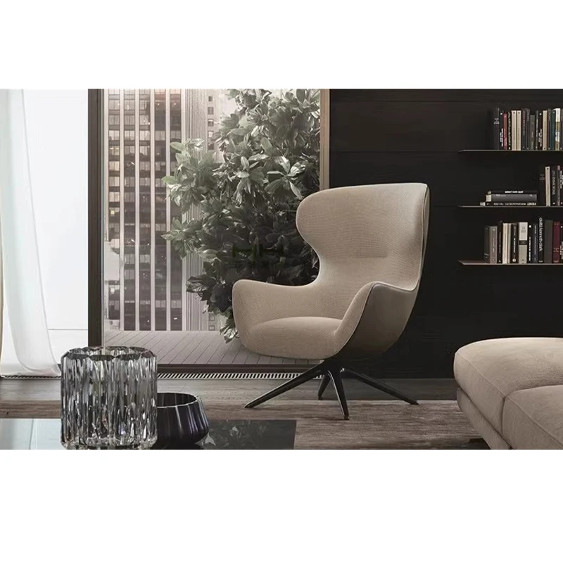 China Manufacturer's Durable Single Leisure Chair With Footrest Fabric For Living Room Bedroom Apartment Hotel Outdoor