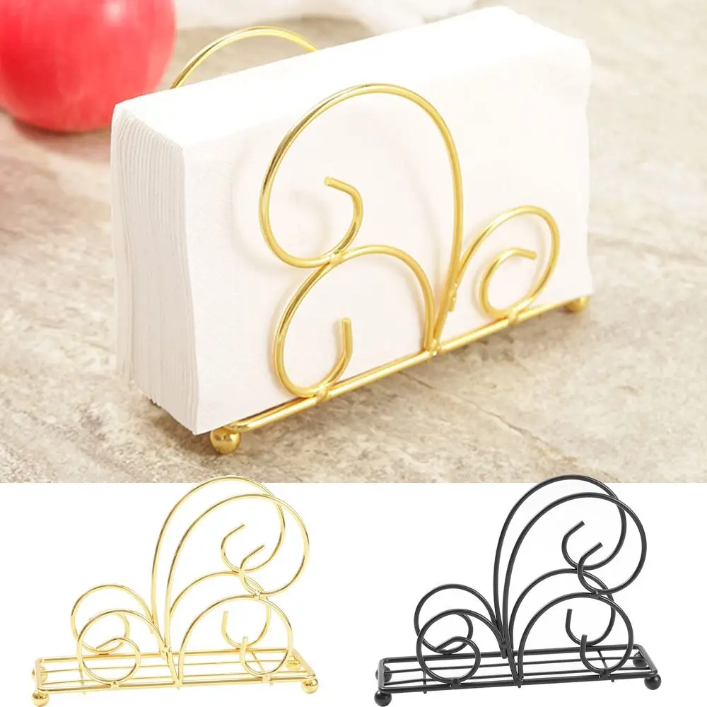 

Space-Saving Metal Napkin Holder Nordic Style Freestanding Tissue Storage Rack Stable No-slip Table Paper Organizer Kitchen