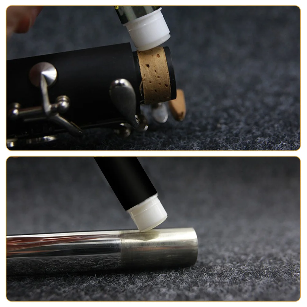 

5 Pcs Cork Paste Clarinet Neck Joint Musical Instrument Grease for Alto Saxophone Round Plastic Maintenance