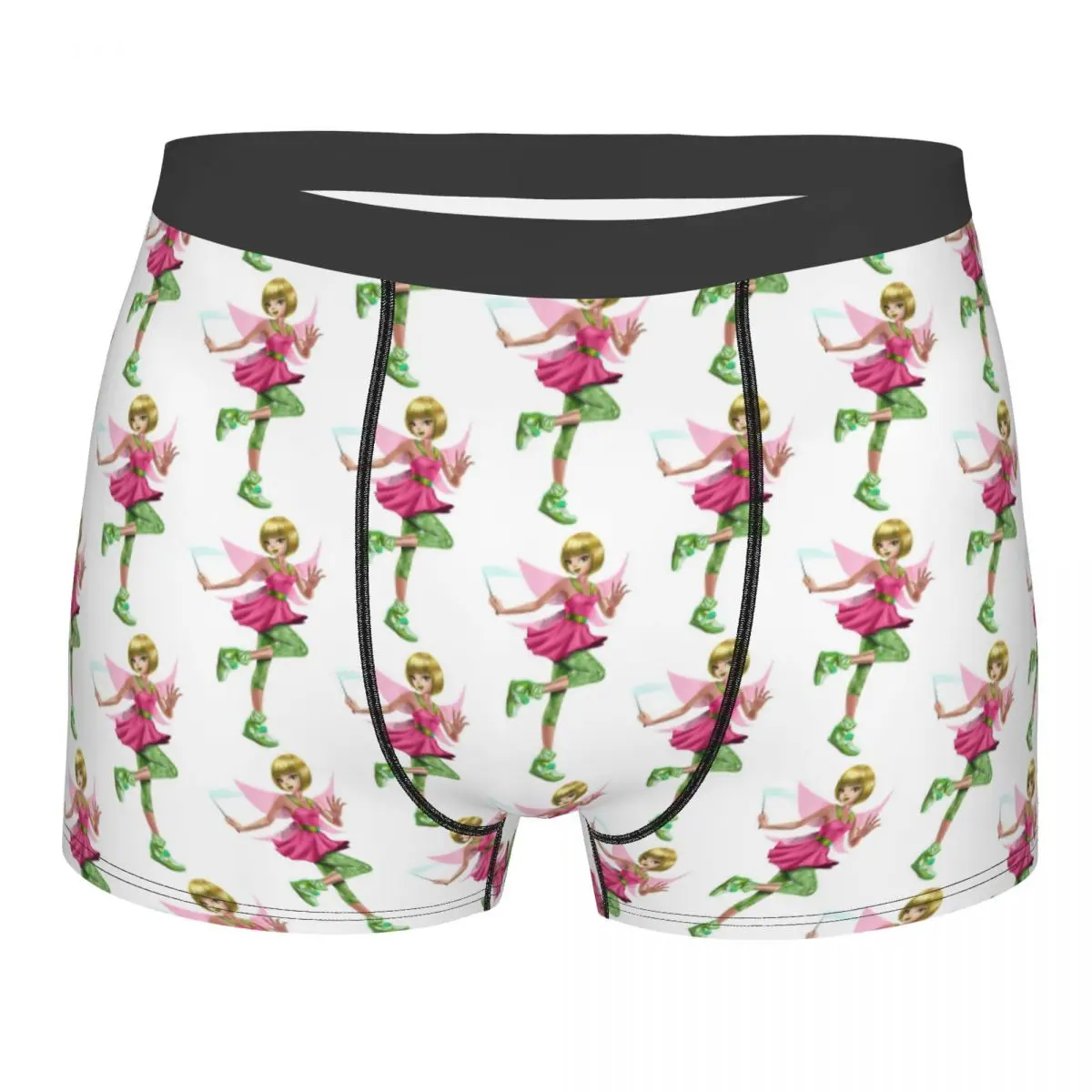 

Мужские трусы-боксеры с изображением Тинкер Белл и пиратской феи, забавные трусы с мультяшными персонажами