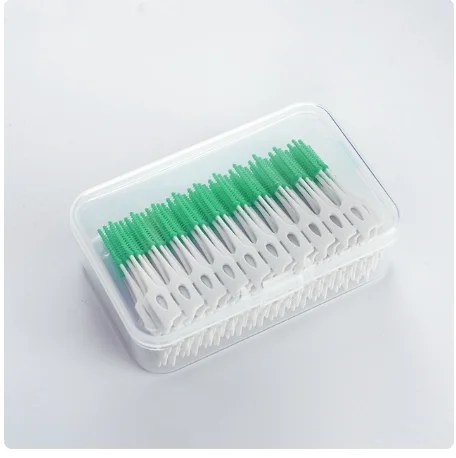 200 Piezas Cepillos Interdentales de Limpieza Suave entre Dientes, Cepillos Dentales de Goma Oral, Herramientas de Cuidado e Higiene Dental 4
