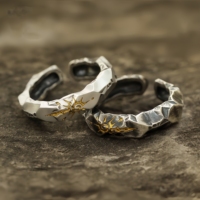 Retro Sun Rune Totem Adjustable Open Ring For Men Punk Gothic Edgy Copper Jewelry Unisex Elegant Vintage Accessories Trendy Gift