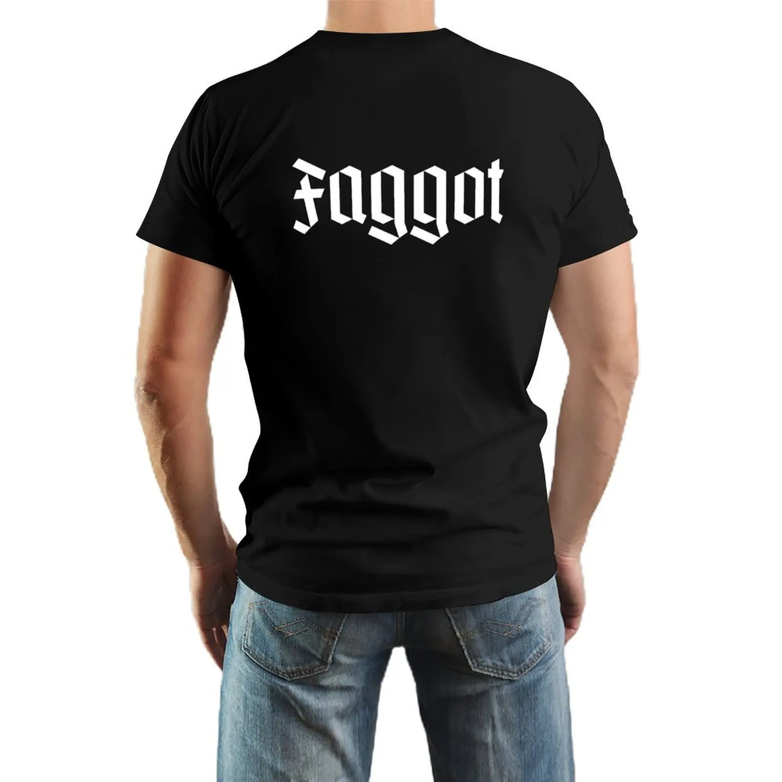 Faggot gay offensive cuss words T-Shirt blacks cute clothes new edition Short sleeve tee mens clothes