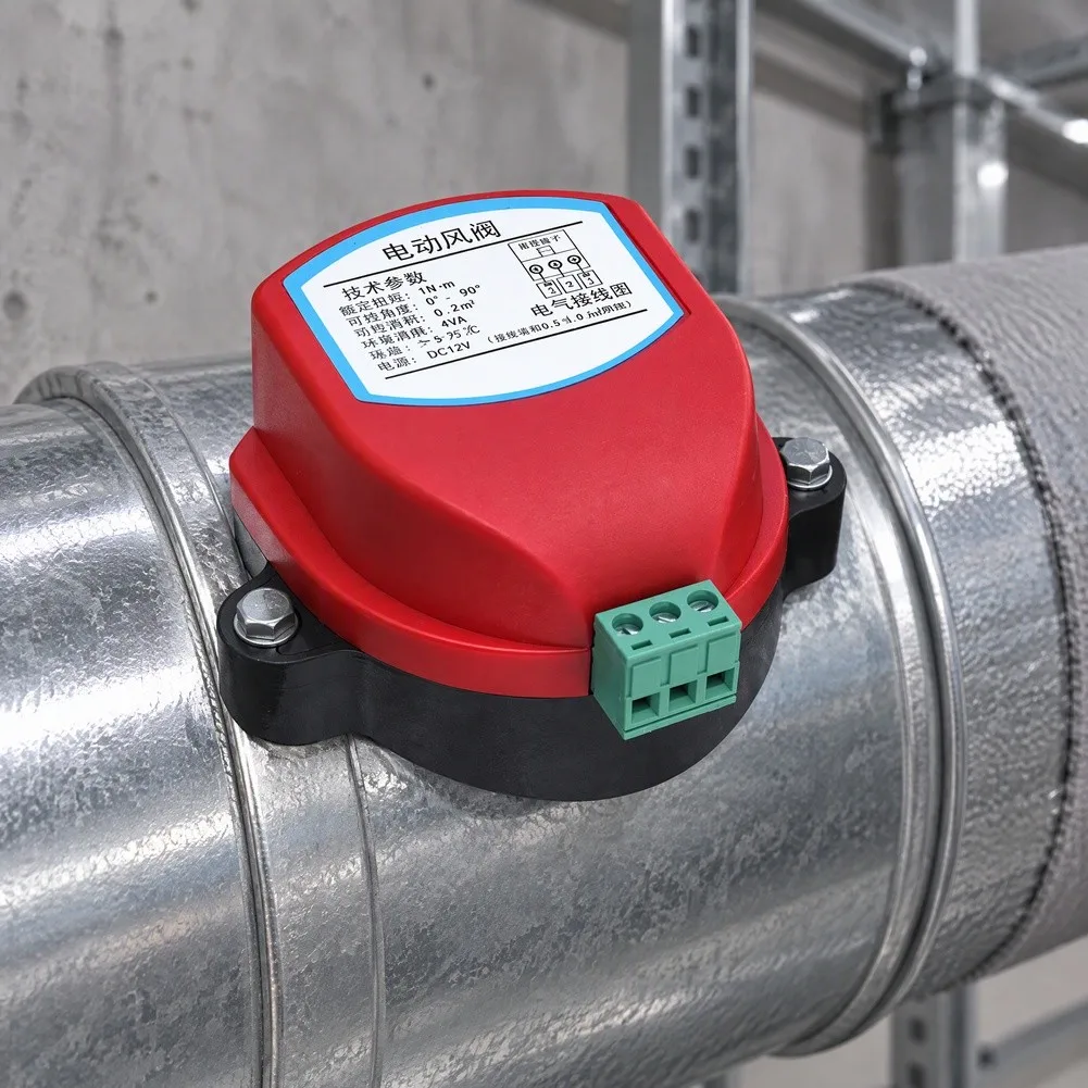 AC24V Electric Damper Actuator For Air Ventilation Systems Fast For Response 5s 90° Turn Compact Design HVAC Control Unit 1Nm