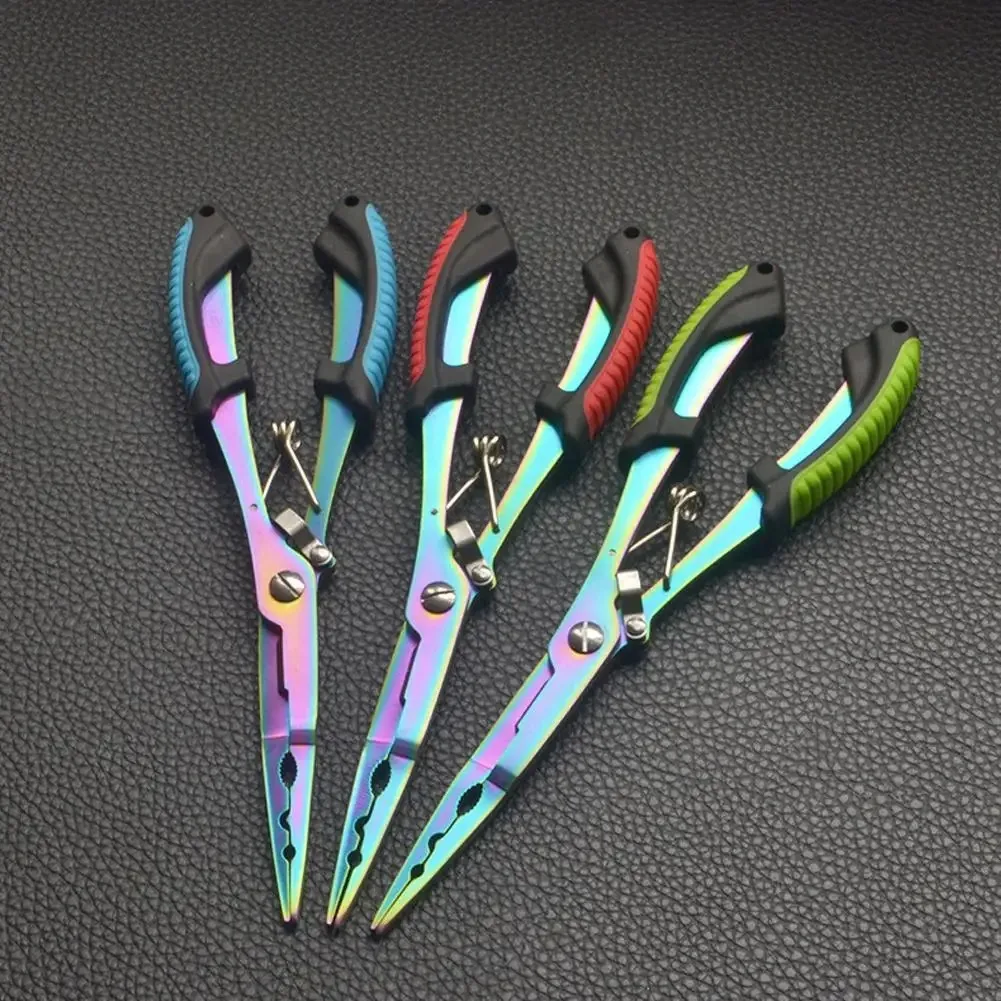 Fish Pliers Ergonomics Anti-slip High-strength Multifunctional Cut Fishing Line Fishing Tied Hooks Pliers Angling Equipment