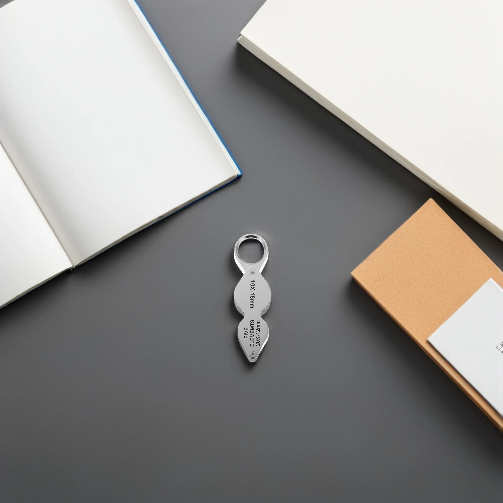 

Compact 10x 20x Optical Glass Jewelry Magnifier for Precise Inspection of Gemstones Coins Stamps Reading and Collecting