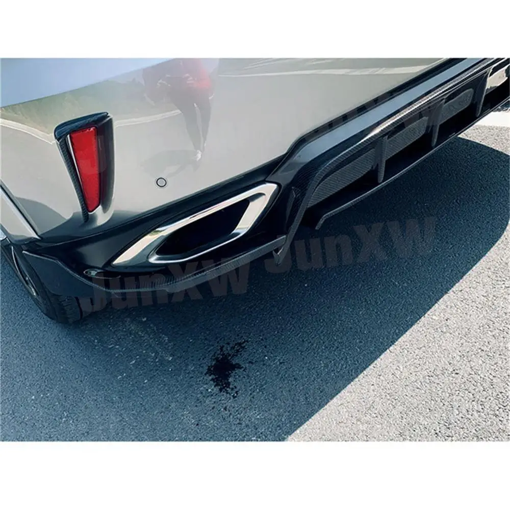 

Carbon Fiber Rear Bumper Side Canards Foglamp Reflective Strip Trim Covers For Lexus RX300 RX450H 2016-2020 Car Styling