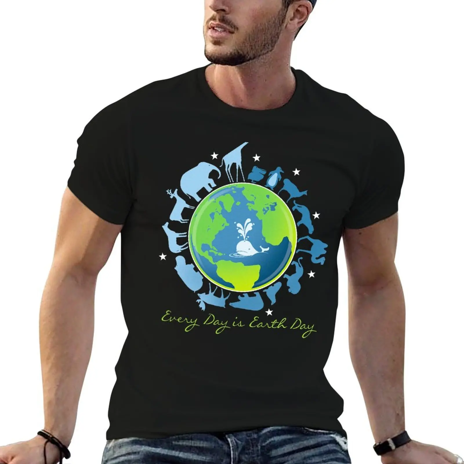 Every Day is Earth Day T-Shirt cotton t shirt pack funny t shirts dark humor t shirt man plain T-shirt