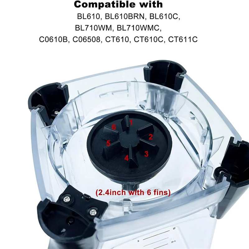 ABBO-20X ブレンダー Ninja BL610 BL710 シリーズ 72 オンス (9 カップ) ピッチャー、ドライバークラッチ、ドライブピンスタッドキットセット用