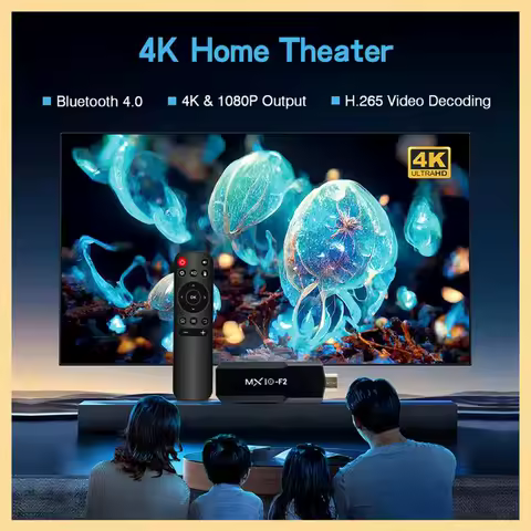 B16C-Smart TV Stick Android Video 4K Bluetooth RK3228A Quad-Core Media Player Game Box MX10 F2