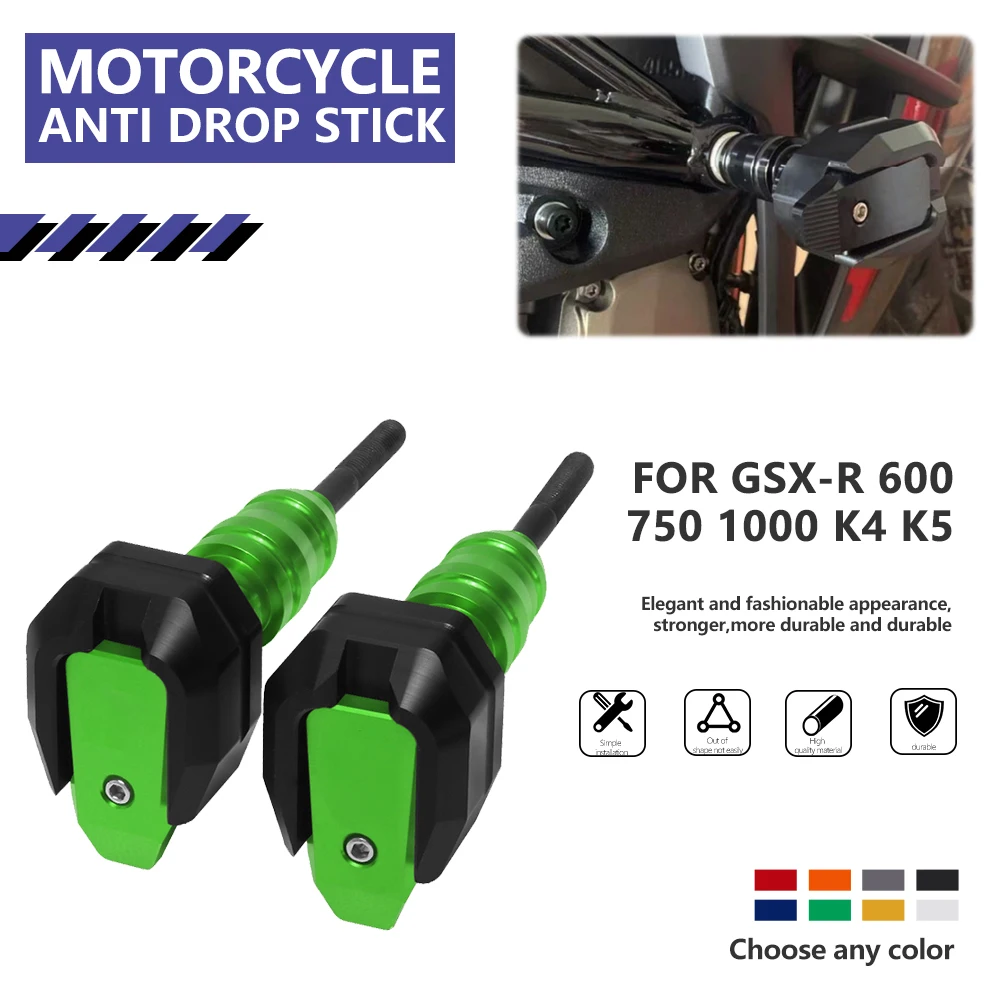 

Motorcycle Crash Protector Aluminium Front Fork Protector For S-uzuki GSX-R 600 750 1000 k4 k5 Anti Drop Screw