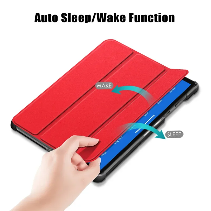 Mode Folding Wake Up Fall für Lenovo Tab M10 FHD Plus X606F/X Stand PU Leder Abdeckung für Tab m10 FHD Plus TB-X606F TB-X606X