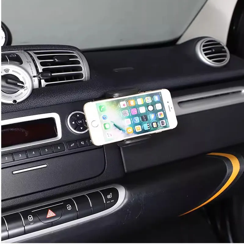 Auto Handschoenenkastje Kant Zwaartekracht Telefoonhouder Gps Navigatie Ondersteuning Beugel Voor Mercedes Smart 451 Fortwo Auto-Accessoires Interieur